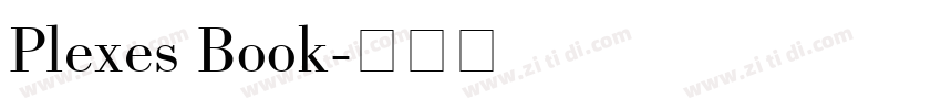 Plexes Book字体转换